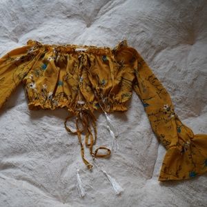 Off the shoulder floral top